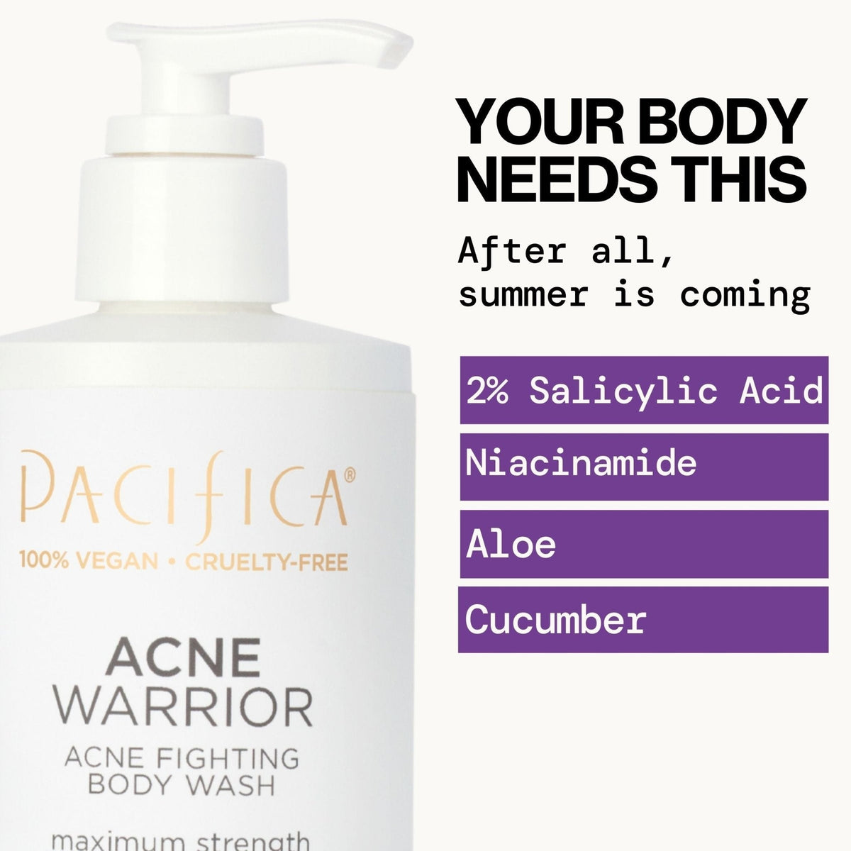Acne Warrior Body Wash