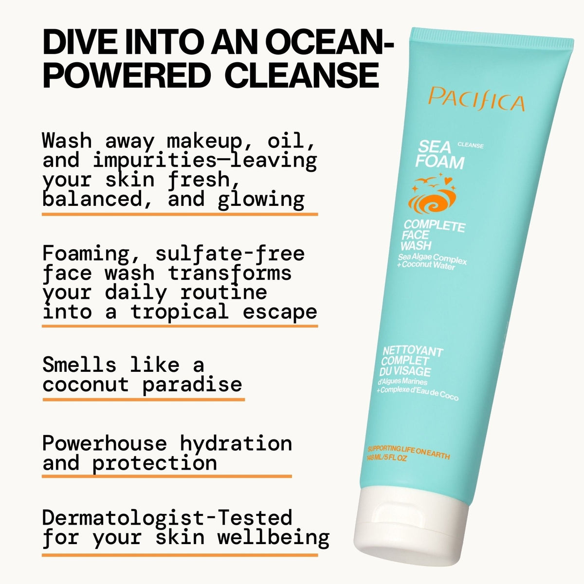 Sea Foam Complete Face Wash | Daily Facial Cleanser