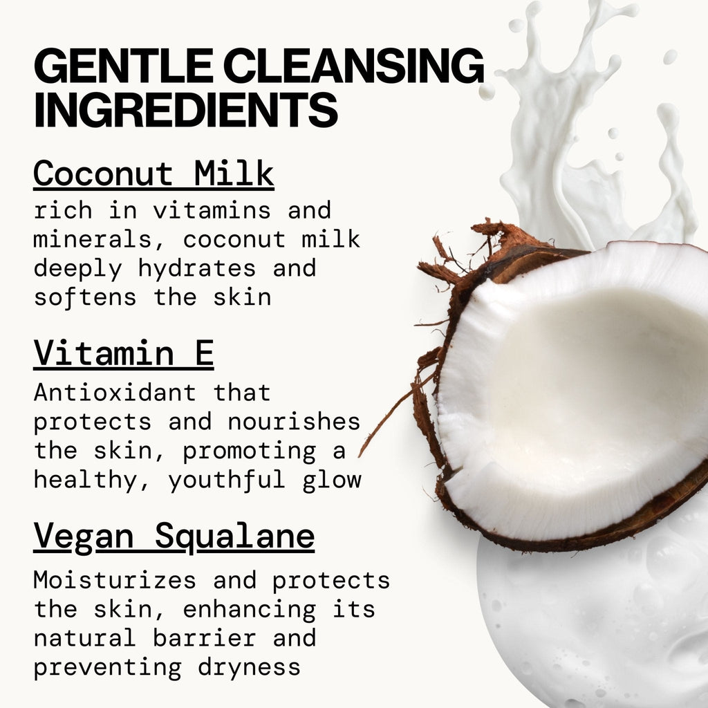 Coconut Whip Cream to Foam Gentle Cleanser