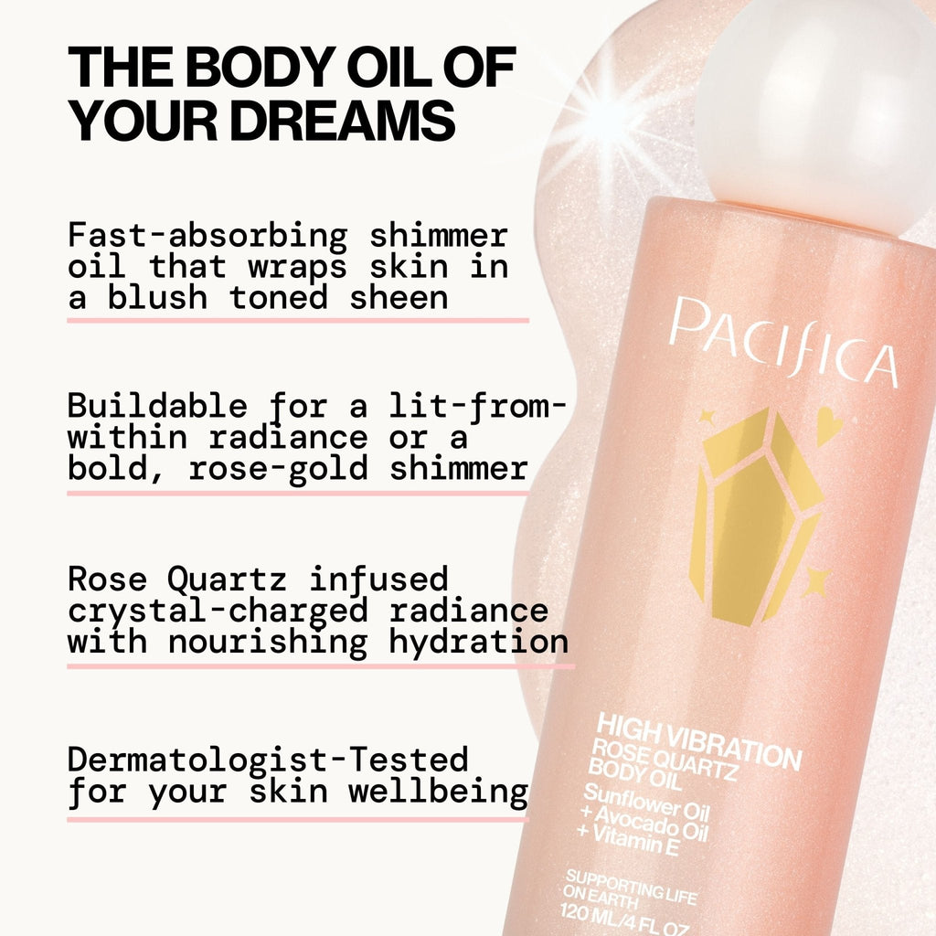 High Vibration Rose Quartz Body Oil