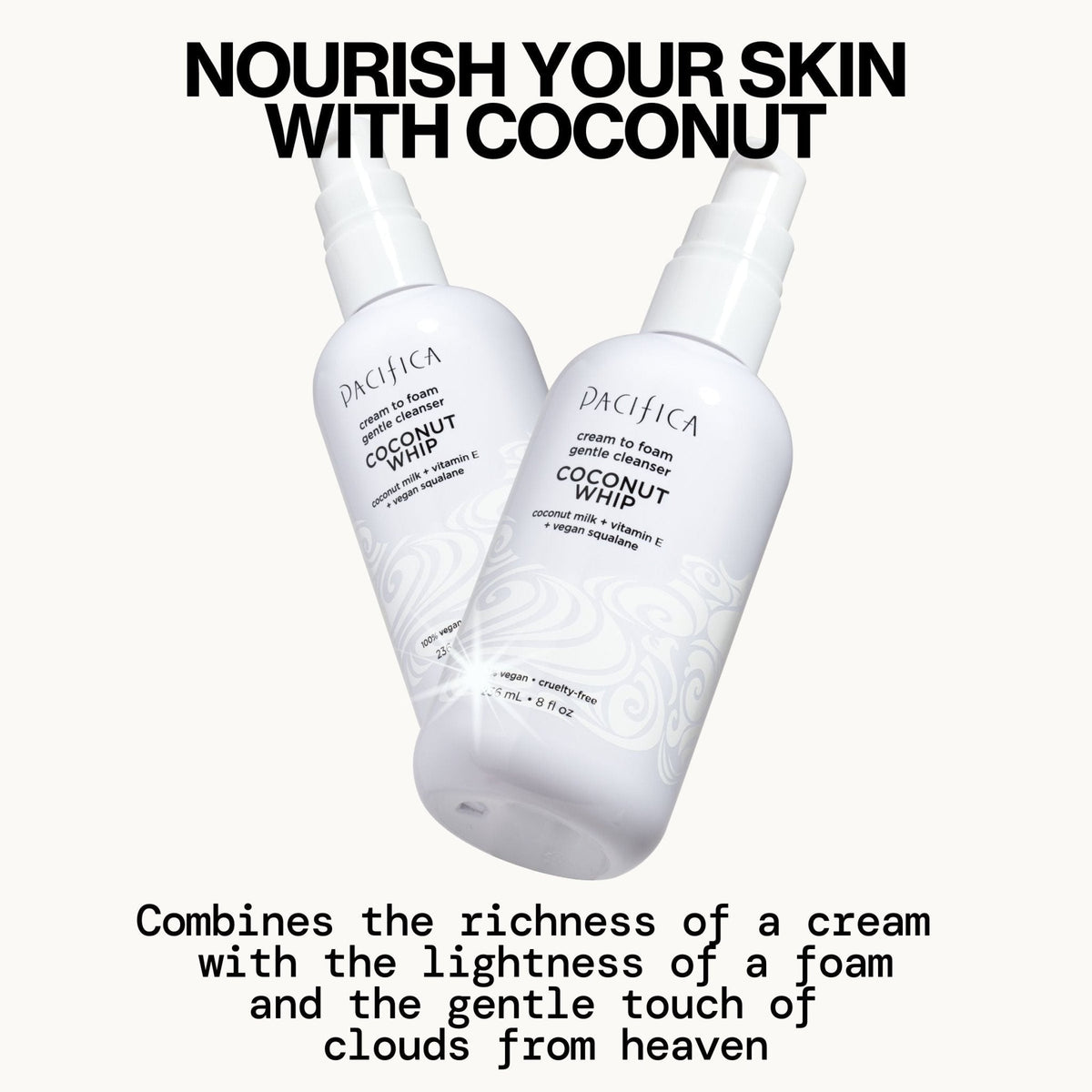 Coconut Whip Cream to Foam Gentle Cleanser