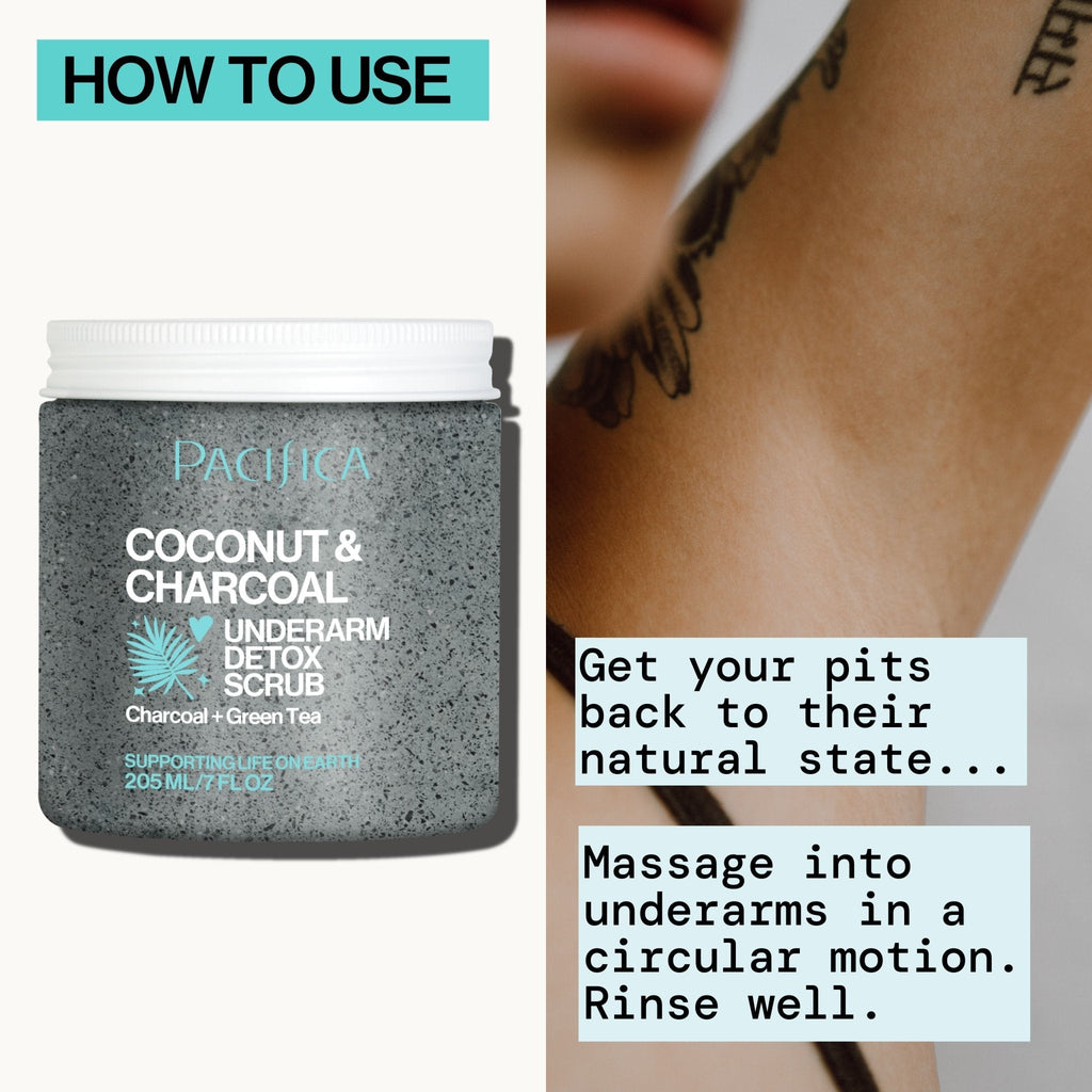 Coconut & Charcoal Underarm Detox Scrub