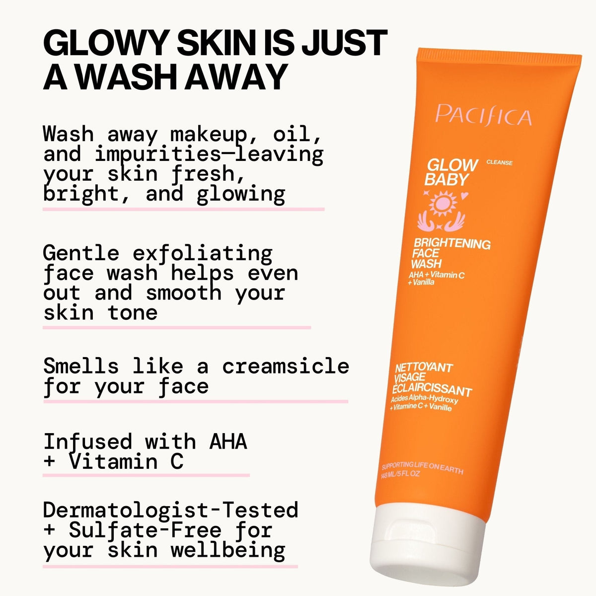 Glow Baby Brightening Face Wash | Facial Cleanser