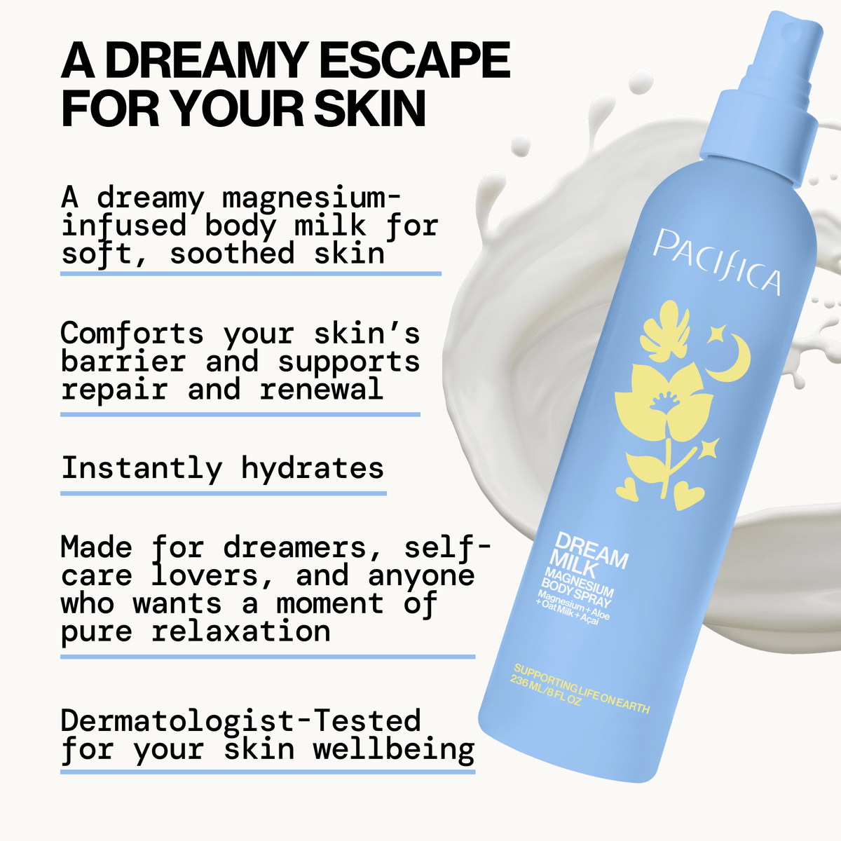 Dream Milk Magnesium Body Spray