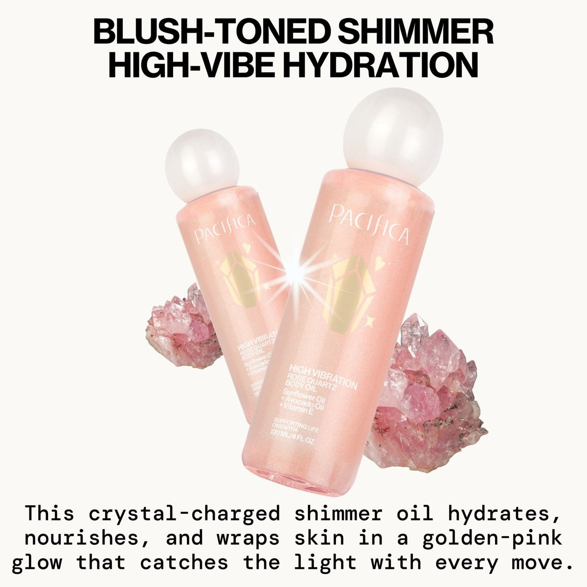 High Vibration Rose Quartz Body Oil