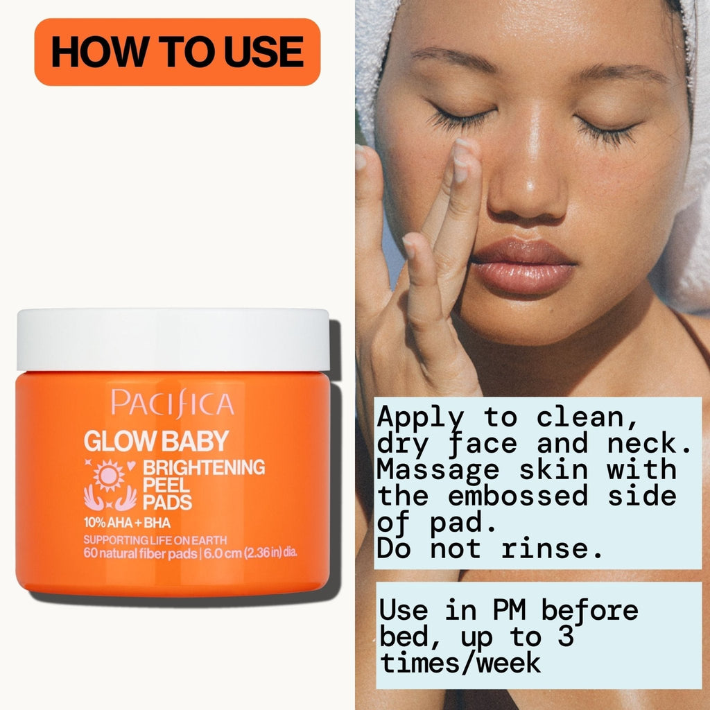 Glow Baby Brightening Peel Pads 10% AHA + BHA