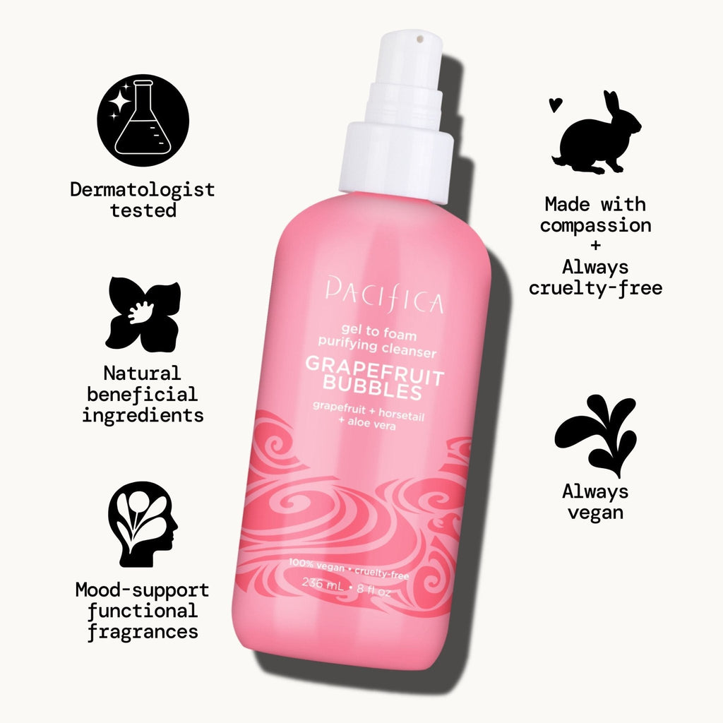 Grapefruit Bubbles Gel to Foam Purifying Cleanser