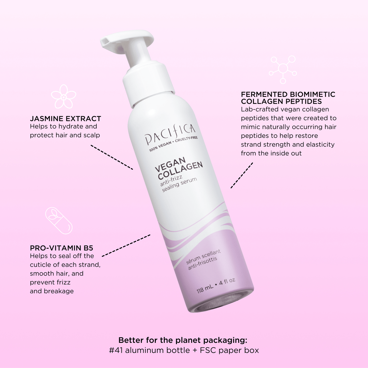 Vegan Collagen Anti-Frizz Sealing Serum