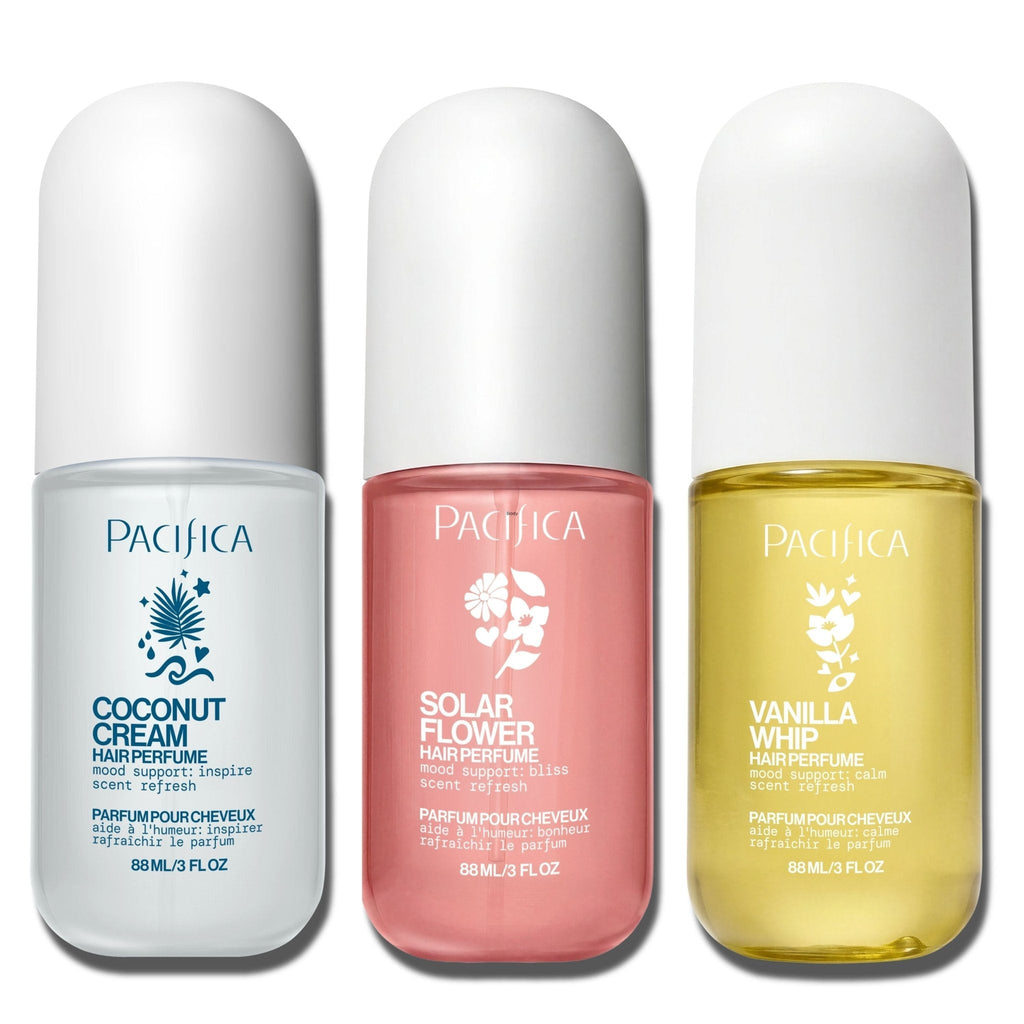 Hair Perfume Wardrobe: Vanilla Whip, Solar Flower + Coconut Vanilla
