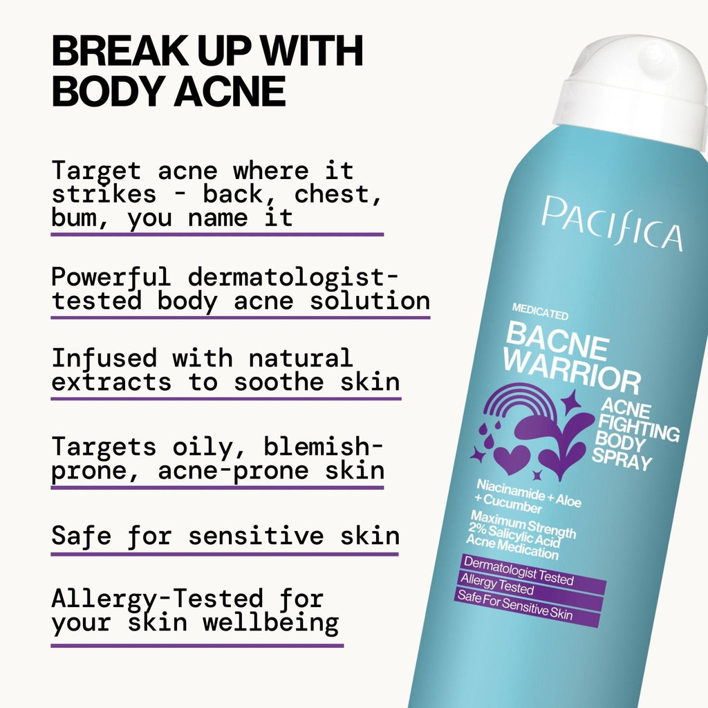 Bacne Warrior Acne Fighting Body Spray