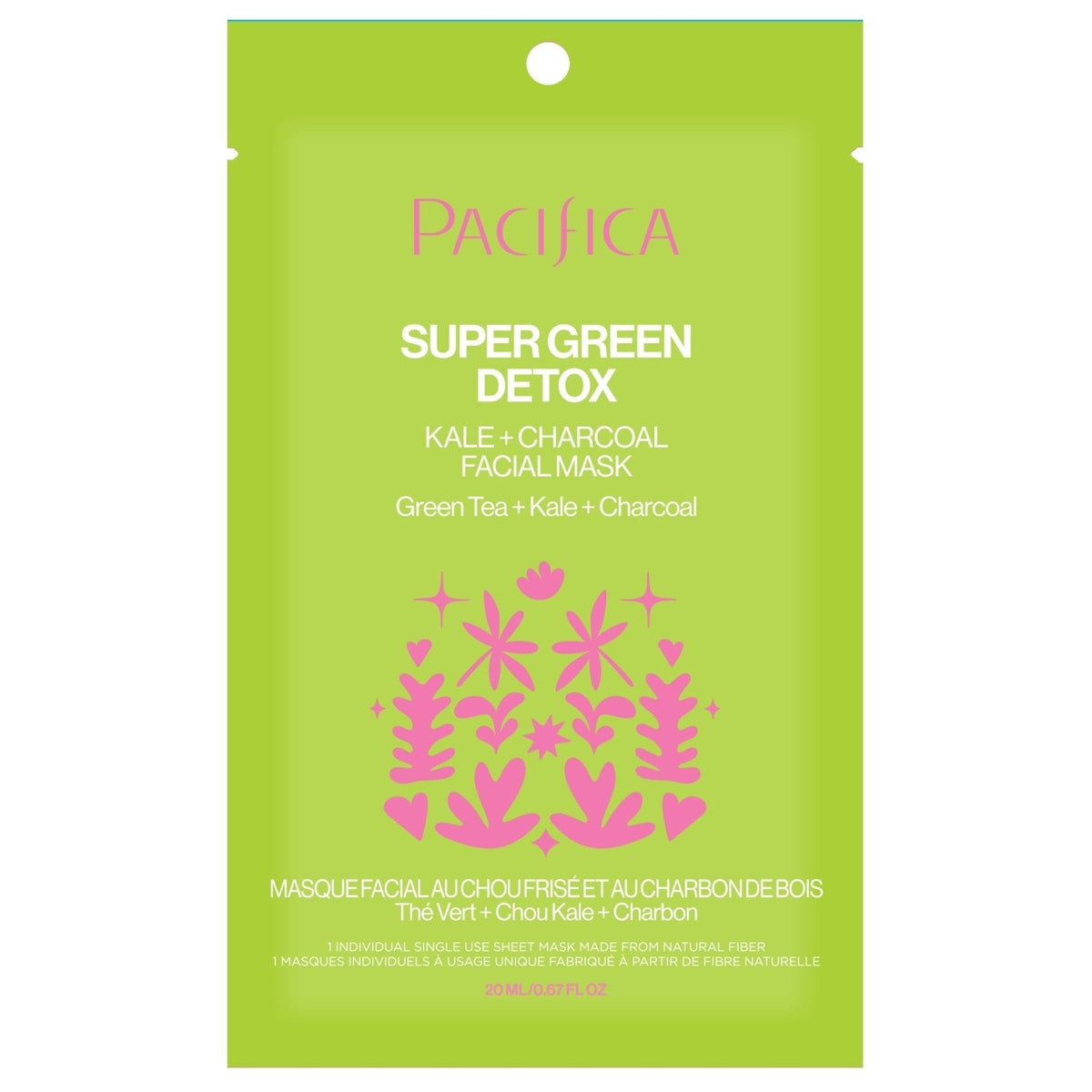 Super Green Detox Kale & Charcoal Detox Facial Mask