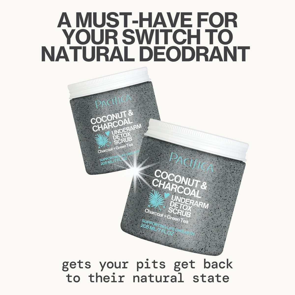 Coconut & Charcoal Underarm Detox Scrub