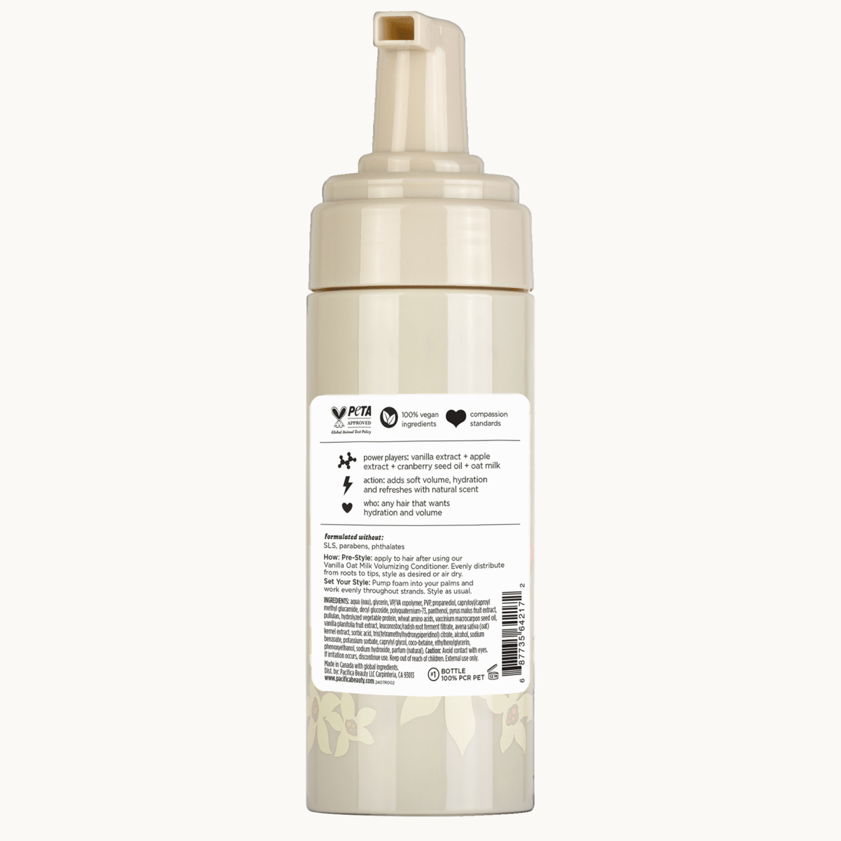 Vanilla Oat Milk Volumizing Mousse